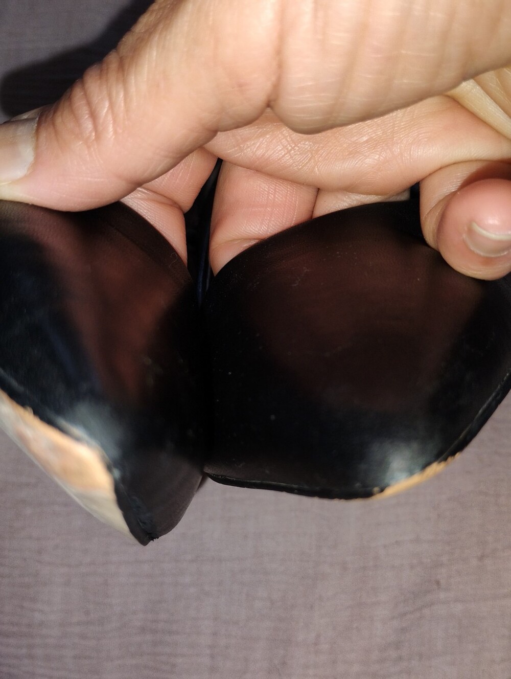 Sam Edelman Black Leather Pointed Toe Slingback Heels - Picture 12 of 14